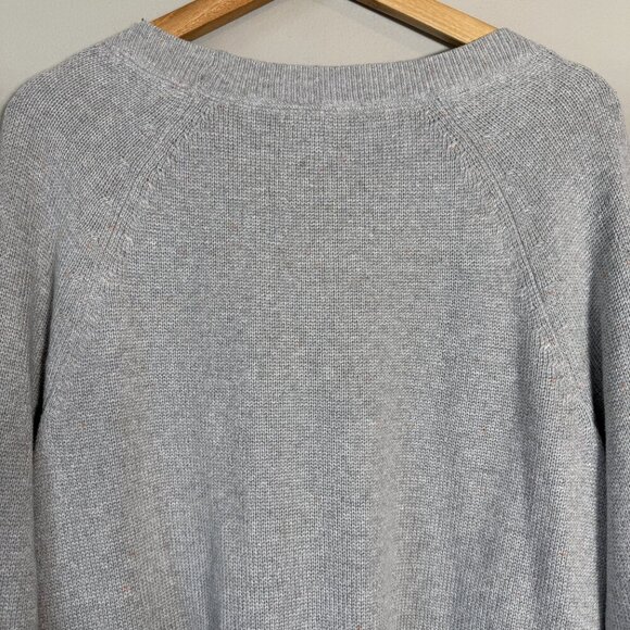 NWOT J. Jill Long Sleeve Crewneck Sweater Pullover Women's Medium Gray Pockets - Picture 10 of 10